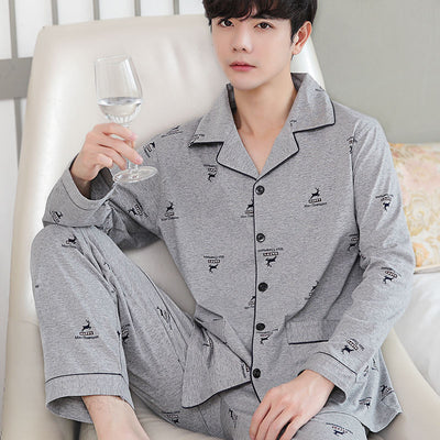 Pijama Hombre Algodón Ligero - Conjunto Cómodo para Casa Otoño Invierno - Image 13
