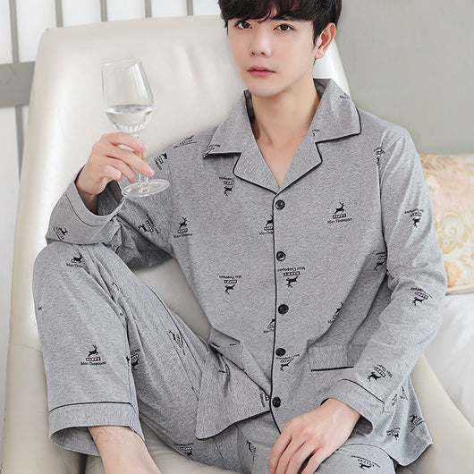Pijama Hombre Algodón Ligero - Conjunto Cómodo para Casa Otoño Invierno - Image 13