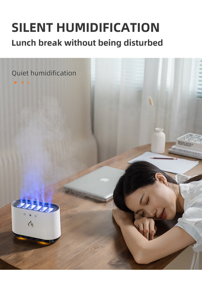 Humidificador Ultrasónico Inteligente USB con Llama Dinámica y Control por Voz - Image 22