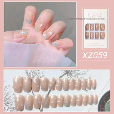 Uñas Postizas Diseño Tulipán Pintadas a Mano - Image 18