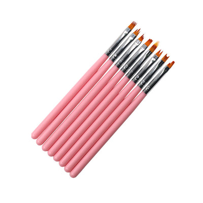 Bolígrafo Decorador de Uñas 8 Pinceles Zigzag para Diseños Florales - Image 4