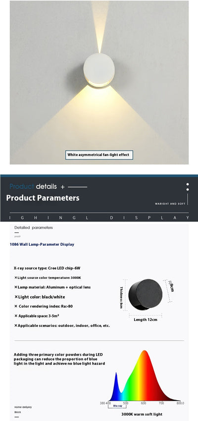 Lámpara de Pared Minimalista para Pasillos y Balcones - Image 15