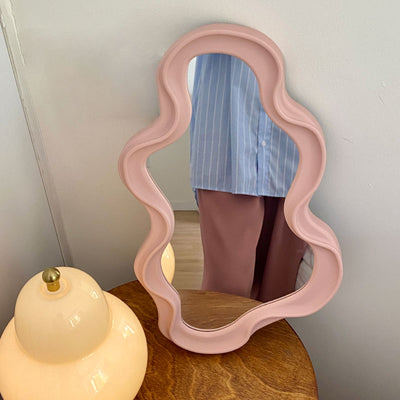Espejo de Maquillaje Montado en Pared con Diseño Nube - Espejo de Tocador