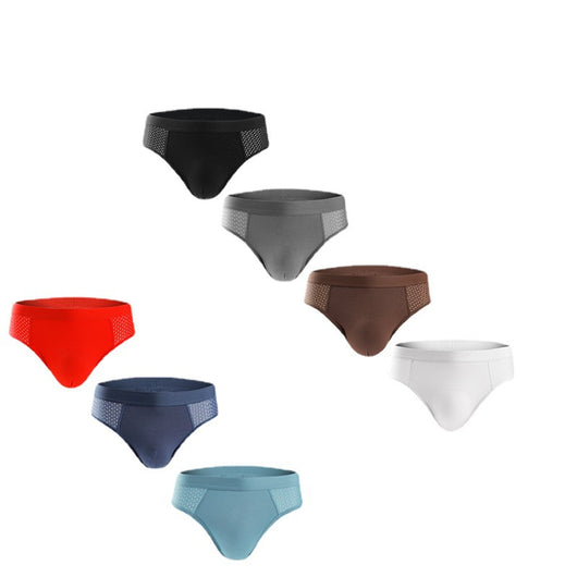 Calzoncillos Hombre Malla Hueca Ice Silk Cintura Media - Image 12