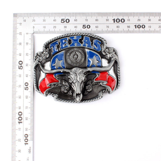 Cinturón de Cuero Estilo Vaquero con Hebilla Longhorn Texas 3.8cm - Image 20