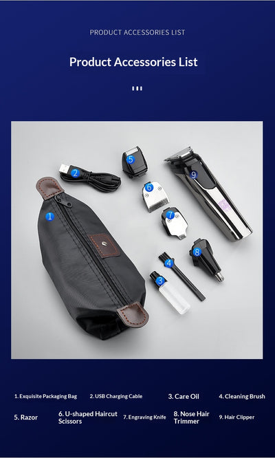 Cortadora de Cabello Eléctrica 5 en 1 para Hombre - Image 8