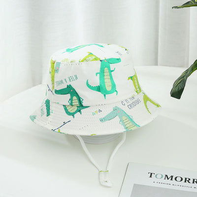 Gorro de Sol para Niño y Niña con Ala Ancha y Estampado de Dinosaurios - Image 18