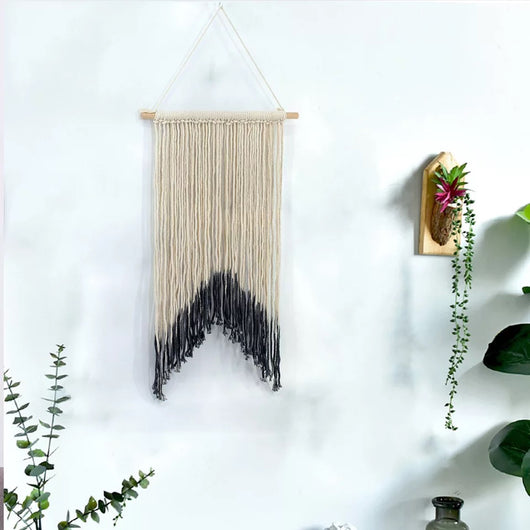 Tapiz Bohemio de Algodón Puro Tejido a Mano con Joyería Decorativa - Image 2