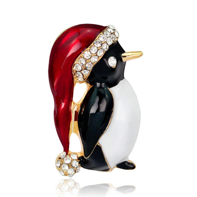 Broche Navideño Pingüino con Campanas - Diseño Trineo y Muñeco de Nieve - Image 16