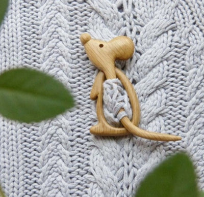 Broche de Chal de Madera Natural - Alfiler Elegante para Mujer - Image 8