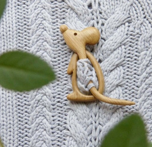 Broche de Chal de Madera Natural - Alfiler Elegante para Mujer - Image 8