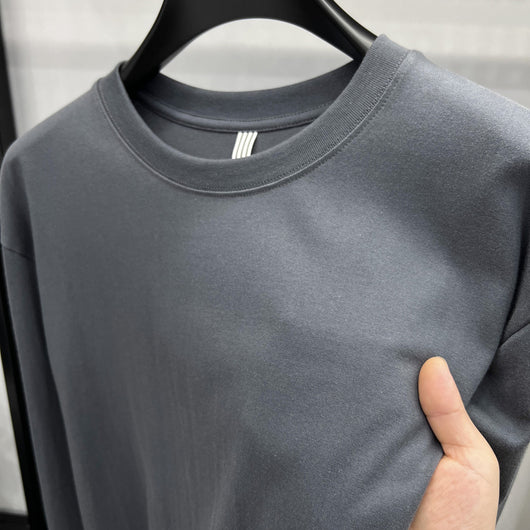 Camiseta Hombre Algodón Premium Cuello Redondo Hombro Descubierto - Image 7