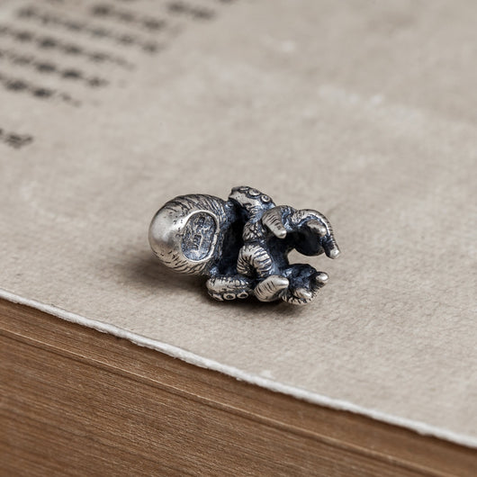 Colgante de Cordón Paracaídas Pulpo en Plata 925 - Image 4