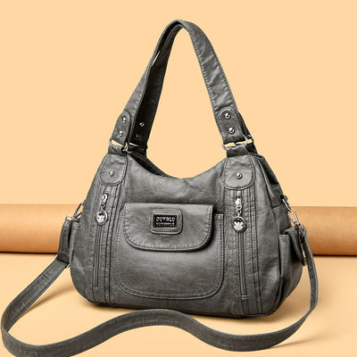 Bolso Tote de Moda para Mujer Estilo Retro Europeo Bolsa Mensajero Dumpling - Image 4