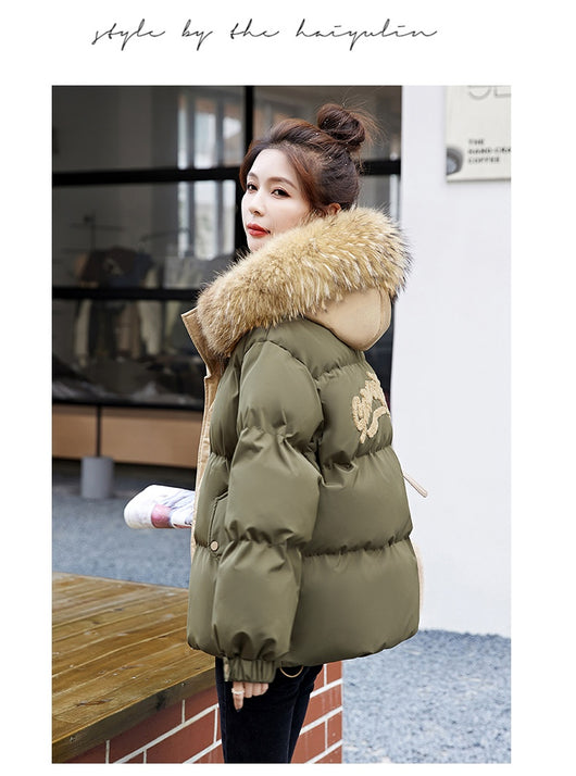 Abrigo de Plumón de Pato Blanco Suelto Estilo Coreano para Mujer - Image 33
