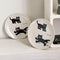 Negro Gato Plate 2 Piezas 20 Cm