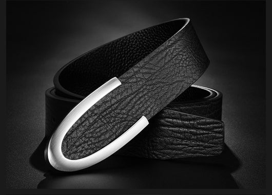 Cinturón de Cuero Genuino para Hombre con Hebilla de Precisión - Image 18