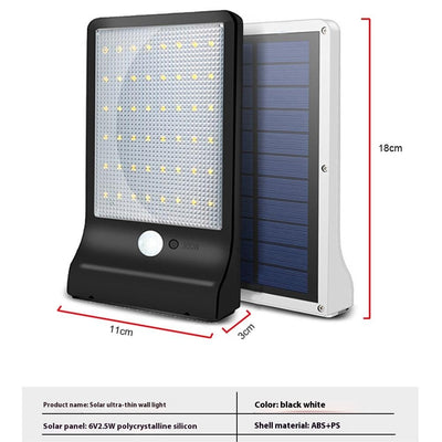 Lámpara Solar de Pared con Sensor de Movimiento para Jardín y Terraza - Image 11