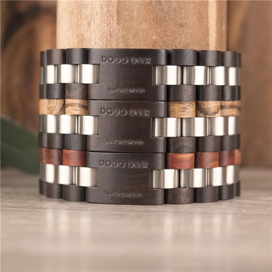 Pulsera de Madera de Sándalo con Lettering - Joya de Moda Artesanal - Image 9