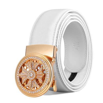Cinturón Automático para Hombre con Hebilla Giratoria y Cristal Diamante 3.5cm - Image 7