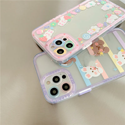 Funda para Celular con Diseño Adorable de Conejo y Oso Cartoon - Image 4