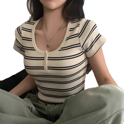 Blusa Coreana Elegante Ajustada para Chicas Modernas - Image 5
