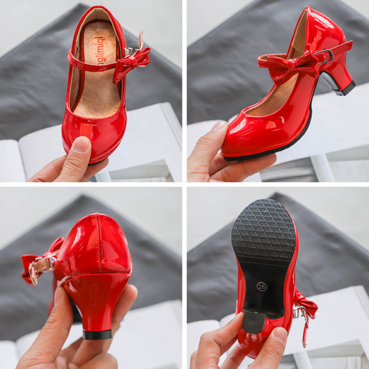 Zapatos de Cuero para Niñas con Tacón Alto - Diseño Casual y Elegante - Image 31