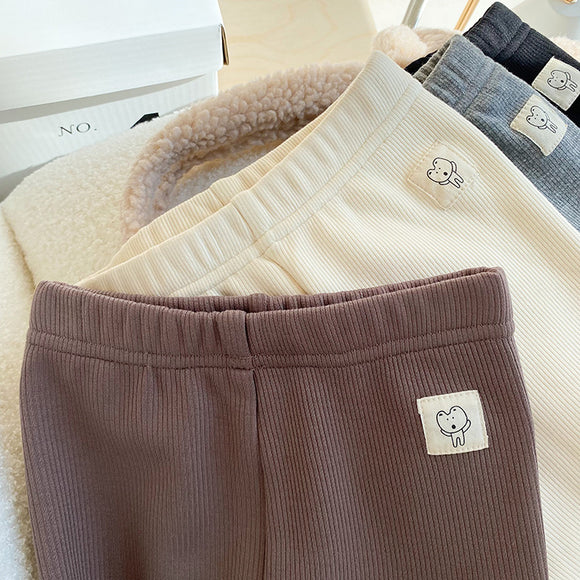 Milk Protein Thermal Leggings with Fleece Lining - Comfort and Warmth