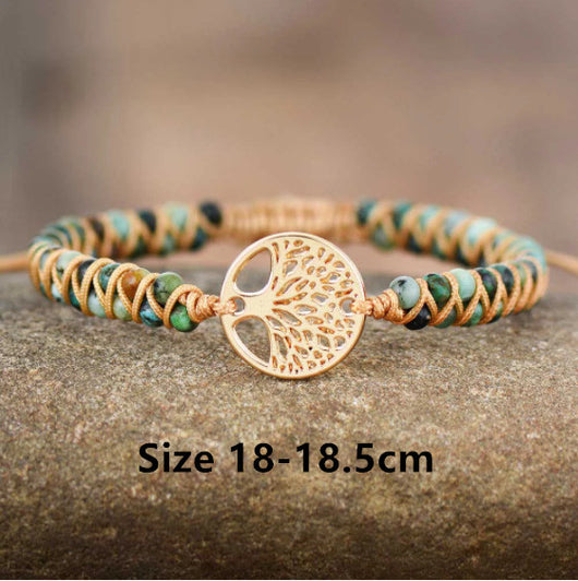 Pulsera de Ágata Natural Tejida a Mano - Yoga, Amistad y Amor - Image 14