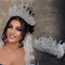 Corona Nupcial de Cristal Hecha a Mano - Tiara Exquisita para Novia