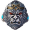 Handmade Men And Women Monkey King Ring Vintage Plateado Gifts Ring