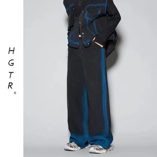 Conjunto Denim Degradado Distressed con Chaleco Spray Color - Image 6