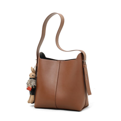 Bolsa Shoulder Bucket de Cuero - Gran Capacidad para Todo lo que Necesitas - Image 11