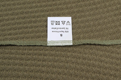 Blusa Holgada de Cuello V y Textura Waffle para Mujer - Image 17