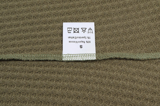 Blusa Holgada de Cuello V y Textura Waffle para Mujer - Image 17