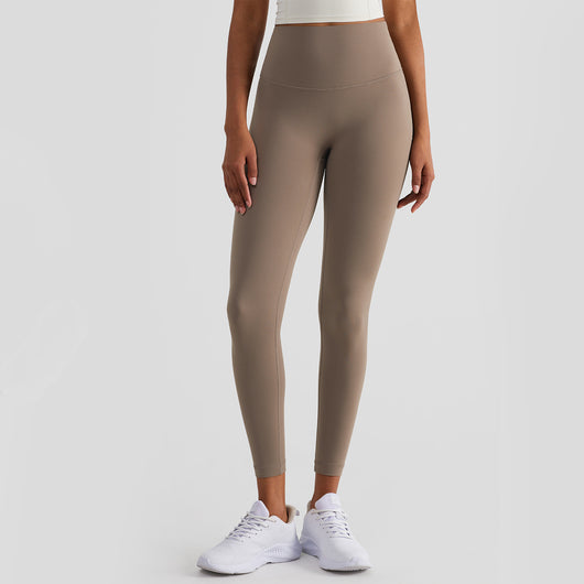 Pantalones de Yoga Cintura Alta Beige - Image 25