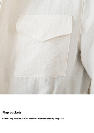 Chaqueta Safari de Lino Gentry con Cuello Tipo Mao - Image 16