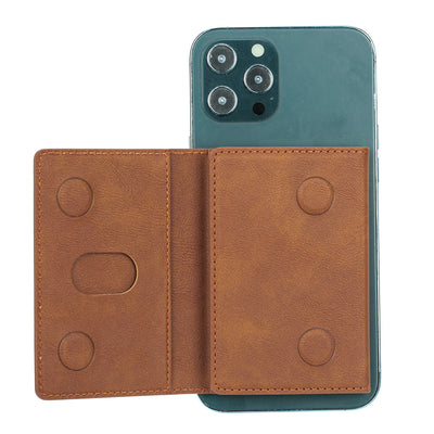 Billetera Magnética Tri-Fold de Cuero con Soporte para Tarjetas - Image 17