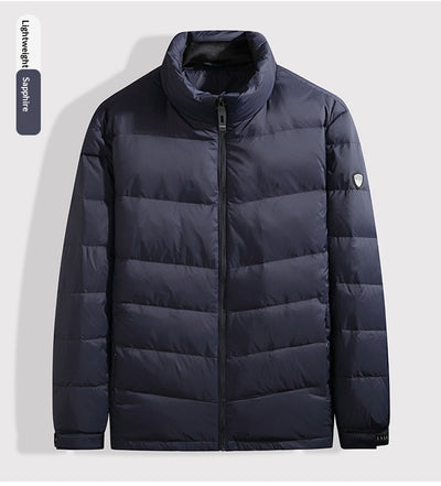 Chaqueta de Plumas para Hombre con Cuello Alto - Abrigo Cálido Otoño Invierno - Image 12