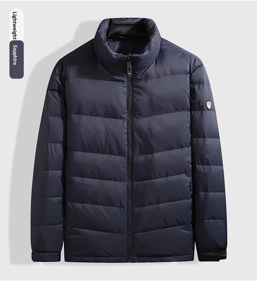 Chaqueta de Plumas para Hombre con Cuello Alto - Abrigo Cálido Otoño Invierno - Image 12