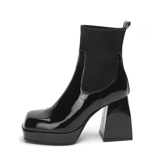 Botas Tobilleras de Tacón Grueso y Plataforma - Image 10