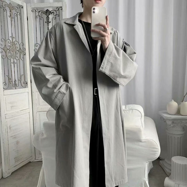 Camisa Suelta de Manga Larga Estilo Coreano para Hombre