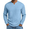 Polera Slim Fit Cuello V Manga Larga Casual para Hombre