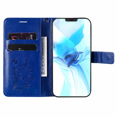 Funda de Cuero para Teléfono con Mariposa Prensada - Image 51
