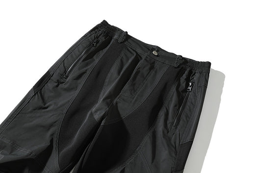 Pantalones Casuales con Cierre Trasero y Costura de Nylon - Image 9