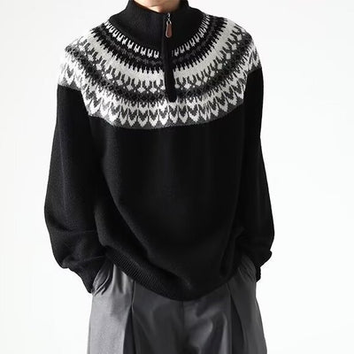 Suéter Retro Estadounidense para Hombre - Otoño e Invierno - Image 7