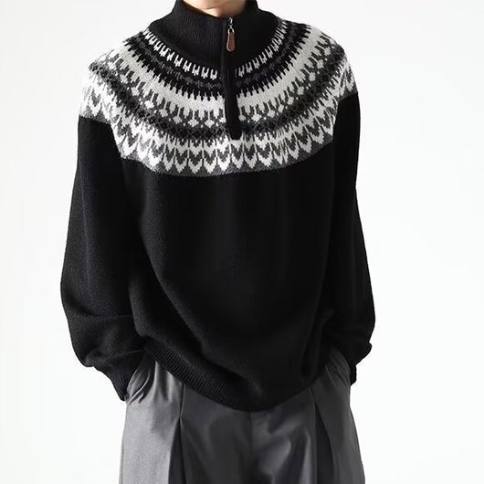 Suéter Retro Estadounidense para Hombre - Otoño e Invierno - Image 7