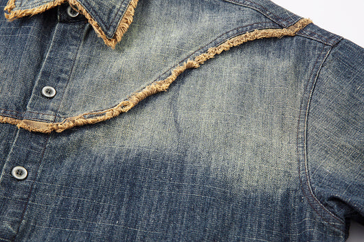 Camisa Denim Degradada Efecto Vintage para Hombre - Image 18