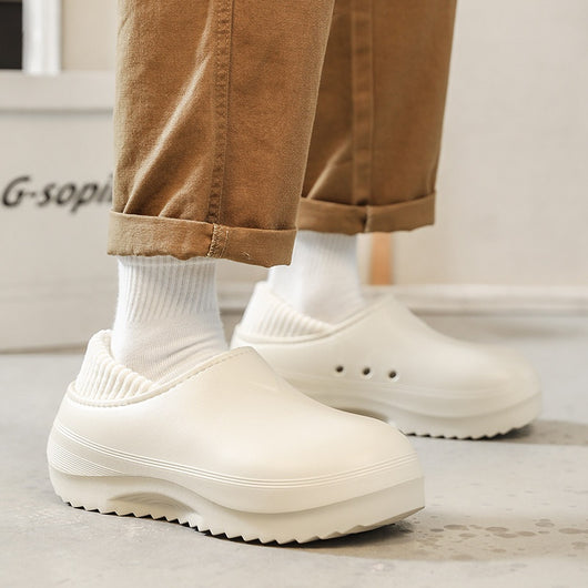 Pantuflas de Algodón para Hombre - Comodidad Invernal para Uso Exterior - Image 5