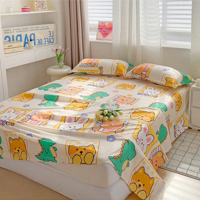 Sábanas de Algodón Lavado Estilo Verano para Estudiantes - Image 30